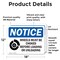 Signmission Wheels Must Be Chocked Before Loading OSHA Notice Sign, Vinyl Decal, 18in W x 12in L, 2PK OS-2PACK-NS-D-1218-L-16906 - alternate 5